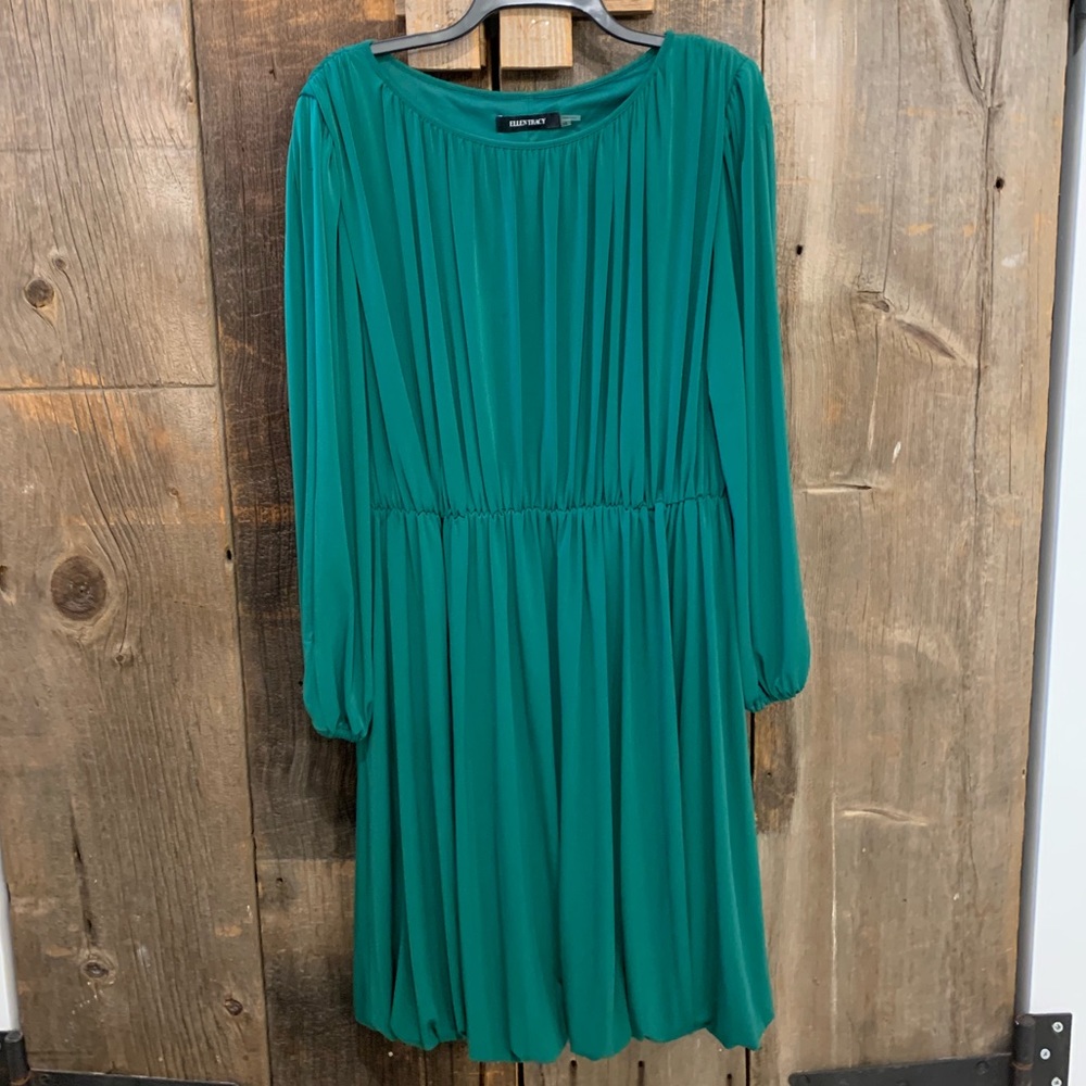 Ellen Tracy green dress